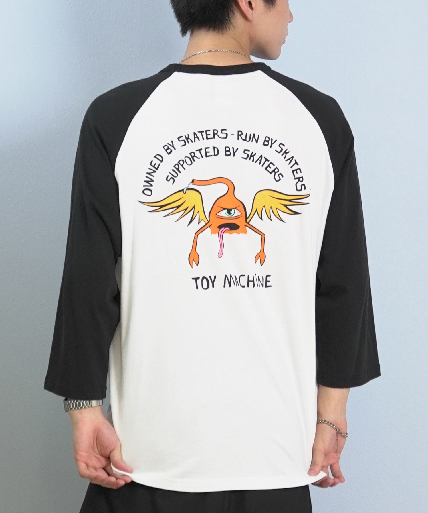 TOY MACHINE トイマシーン 七分 長袖 Tシャツ ロンT メンズ