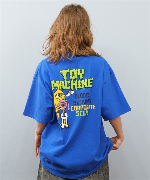 TOY MACHINE トイマシーン 半袖 Tシャツ レディース バックプリント オーバーサイズ MTMSFST14 ムラサキスポーツ限定