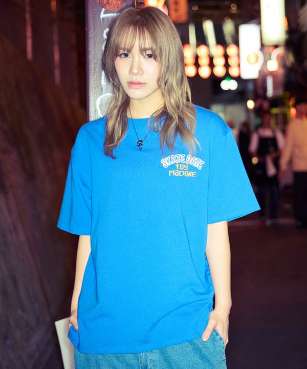 TOY MACHINE トイマシーン 半袖 Tシャツ レディース バックプリント オーバーサイズ MTMSFST15 ムラサキスポーツ限定
