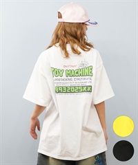 TOY MACHINE トイマシーン 半袖 Tシャツ レディース バックプリント オーバーサイズ MTMSFST17 ムラサキスポーツ限定