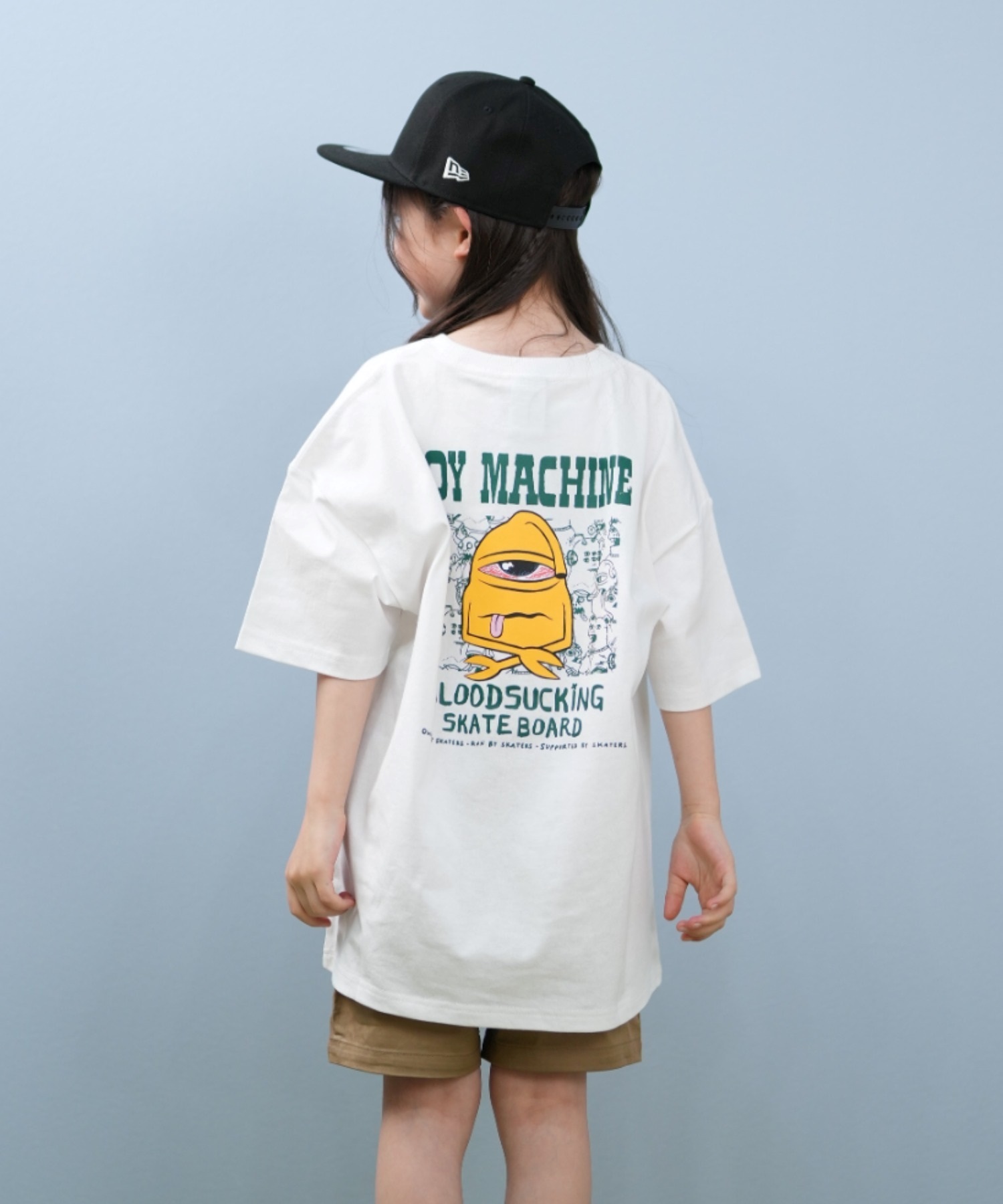 TOY MACHINE トイマシーン 半袖 Tシャツ キッズ 子供 バックプリント