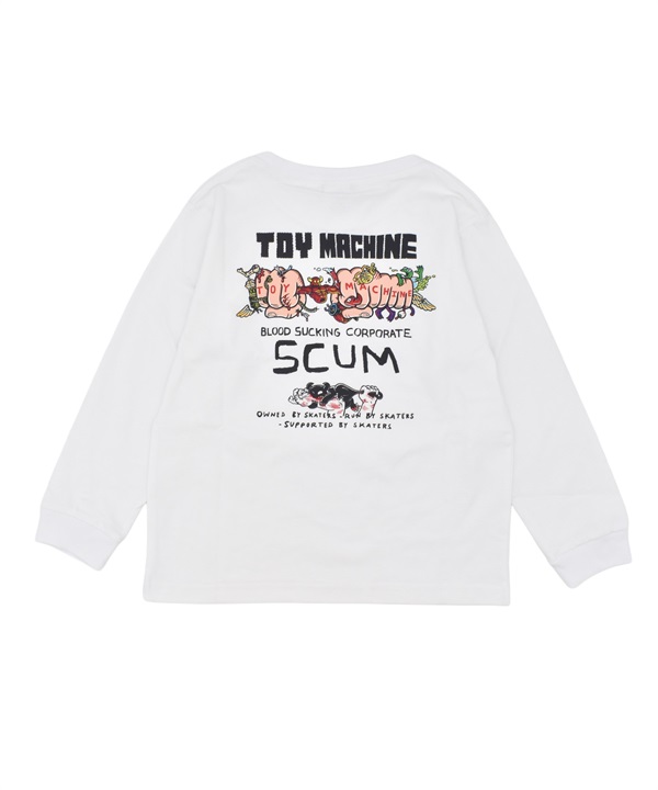 TOY MACHINE トイマシーン 長袖 Tシャツ ロンT キッズ ジュニア SCUM L S T 25A903-42