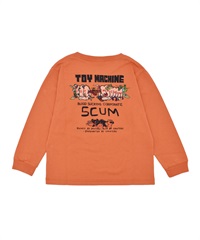 TOY MACHINE トイマシーン 長袖 Tシャツ ロンT キッズ ジュニア SCUM L S T 25A903-42(ORG-130cm)