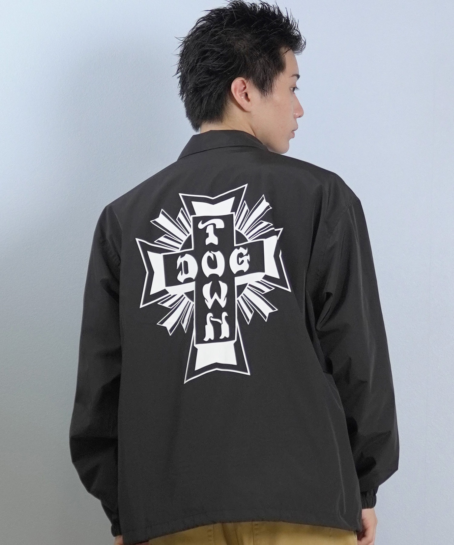 DOGTOWN ドッグタウン コーチジャケット メンズ バックプリント ロゴ