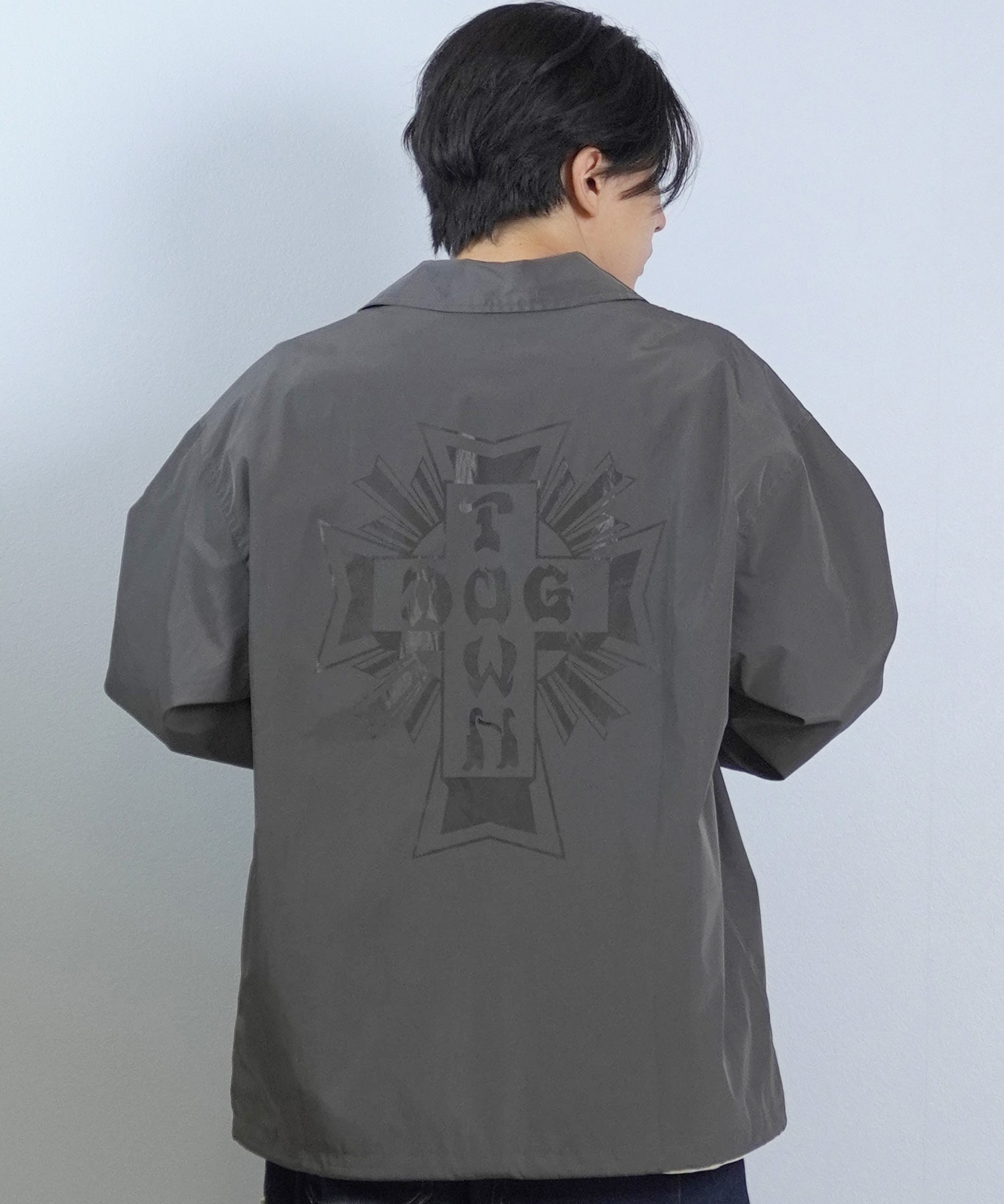 DOGTOWN ドッグタウン コーチジャケット メンズ バックプリント