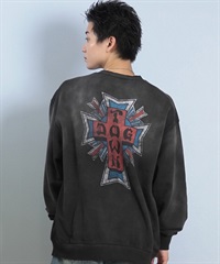 DOG TOWN スウェット トライバル バックプリント 黒 DOGTOWN ドッグタウン トレーナー スウェット メンズ バックプリント