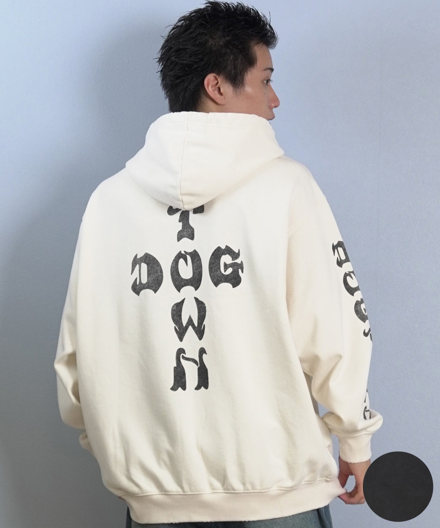 DOGTOWN ドッグタウン ジップアップ パーカー メンズ バックプリント