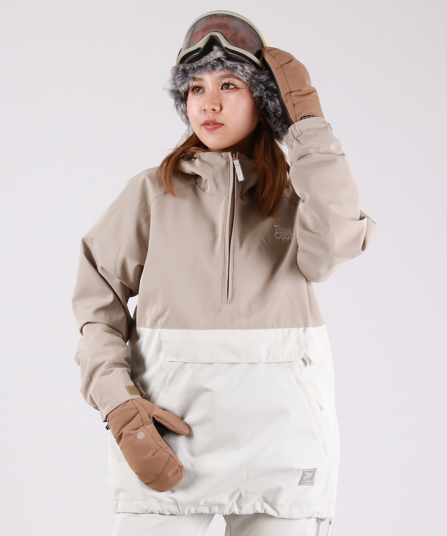 【2526】TRANSCOOT トランスクート スノーボード ウェア ジャケット レディース TRJ1009 ムラサキスポーツ 25-26モデル MM F27(IV-S)