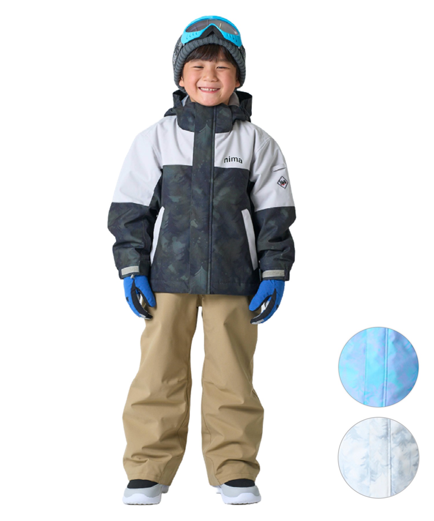 2526】NIMA ニーマ スノーボード ウェア 上下セット キッズ JR-1651