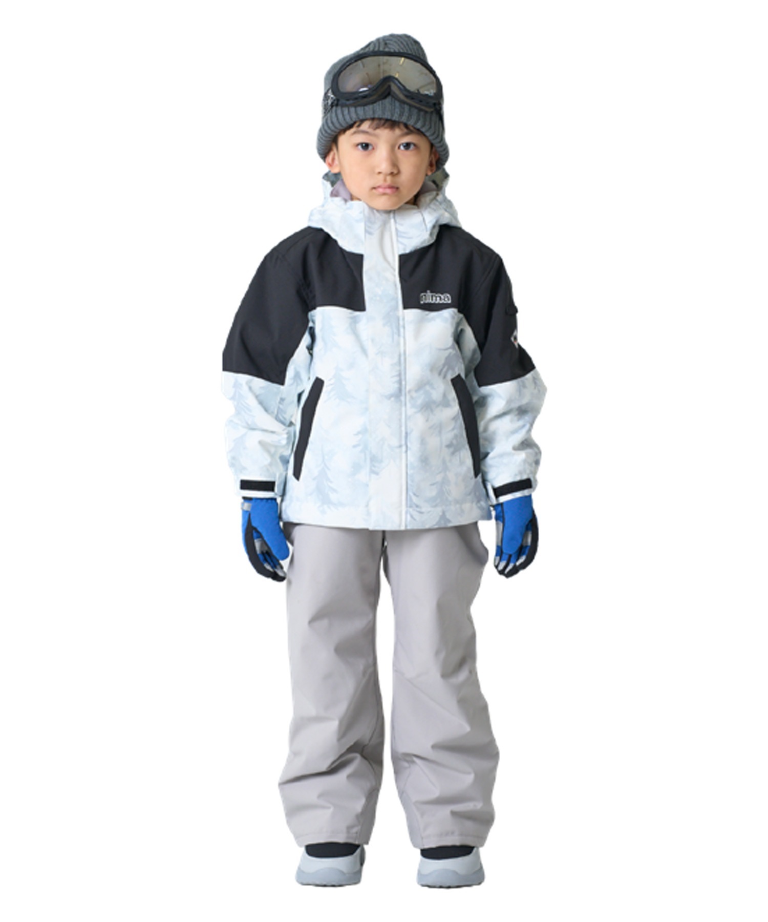 NIMA ニーマ JR-1651 スノーボード ウェア 上下セット キッズ ムラサキ