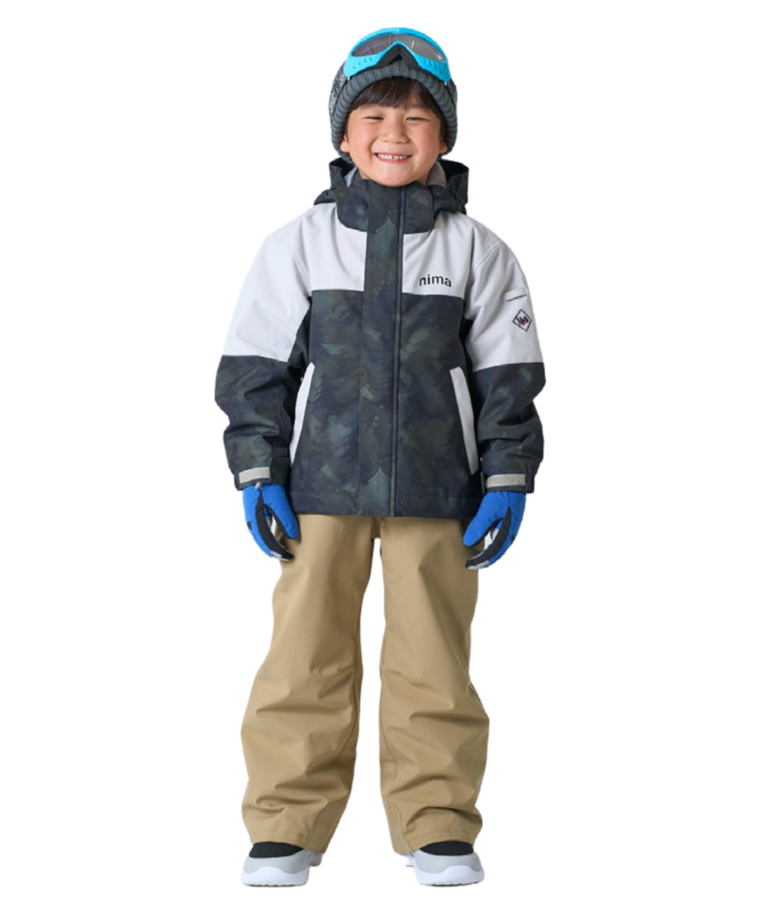 NIMA ニーマ JR-1651 スノーボード ウェア 上下セット キッズ ムラサキ