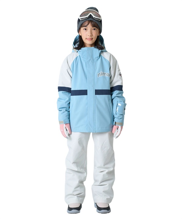 Nima スノーボードウェア NIMA ニーマ スノーボード ウェア 上下セット キッズ JR-1657 ムラサキ