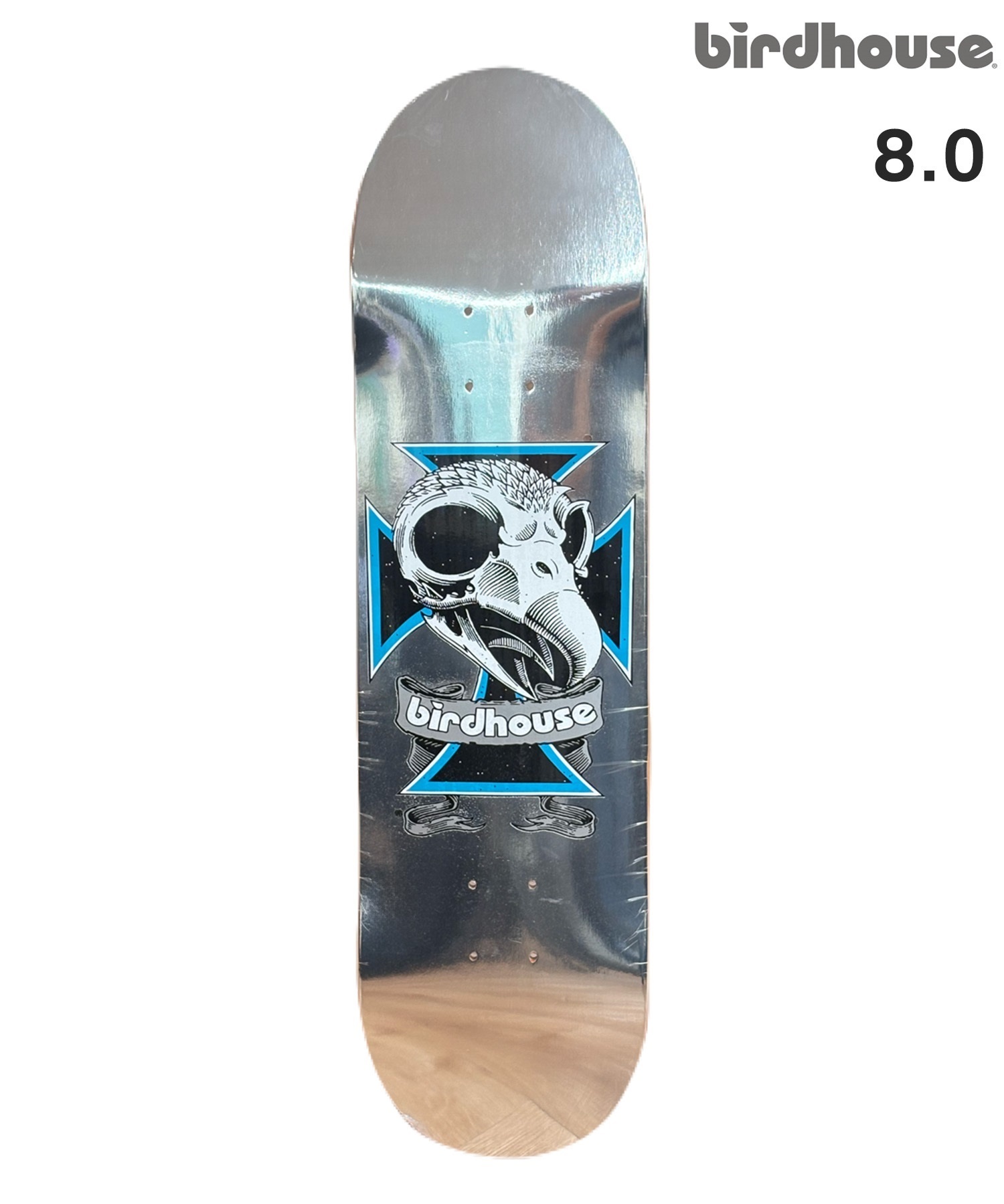 BIRDHOUSE バードハウス スケートボードデッキ 8.0inch SILVERFOIL ムラサキスポーツ(SLV-8inch)
