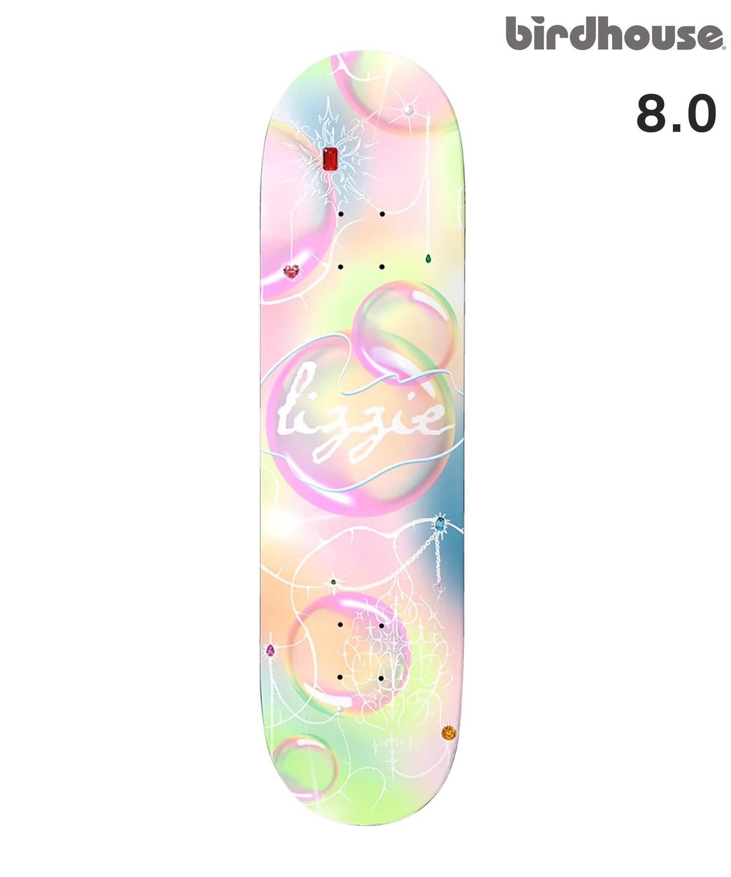 BIRDHOUSE バードハウス スケートボードデッキ 8.0inch LIZZIE BUBBLES ムラサキスポーツ