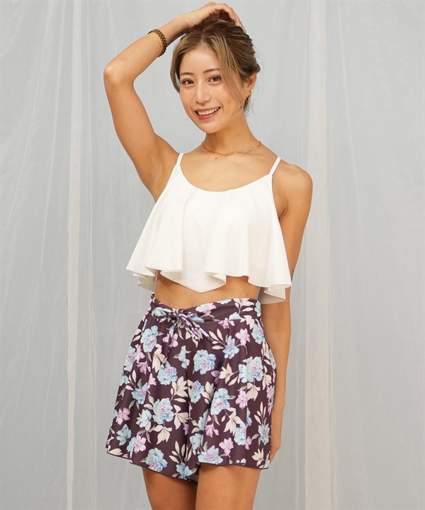 Beach Queen ビーチクイーン 水着 レディース ビキニ 3点セット ショーツ付き フリル 403500