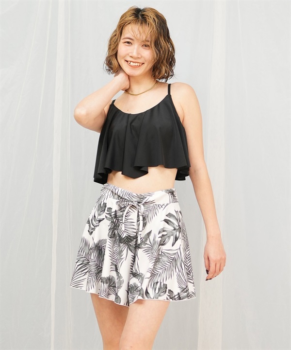 Beach Queen ビーチクイーン 水着 レディース ビキニ 3点セット ショーツ付き フリル 403500