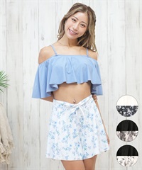 Beach Queen ビーチクイーン 水着 レディース ビキニ 3点セット ショーツ付き フレア 403510