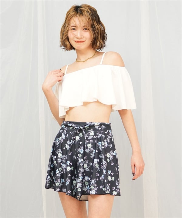 Beach Queen ビーチクイーン 水着 レディース ビキニ 3点セット ショーツ付き フレア 403510