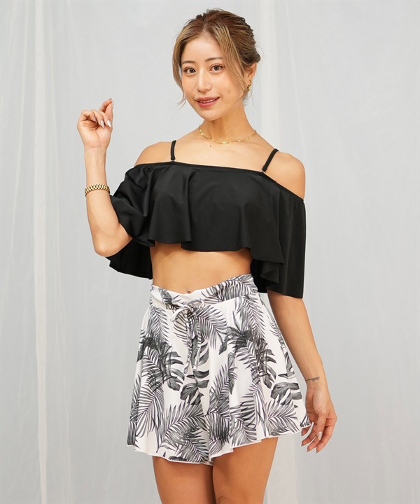 Beach Queen ビーチクイーン 水着 レディース ビキニ 3点セット ショーツ付き フレア 403510