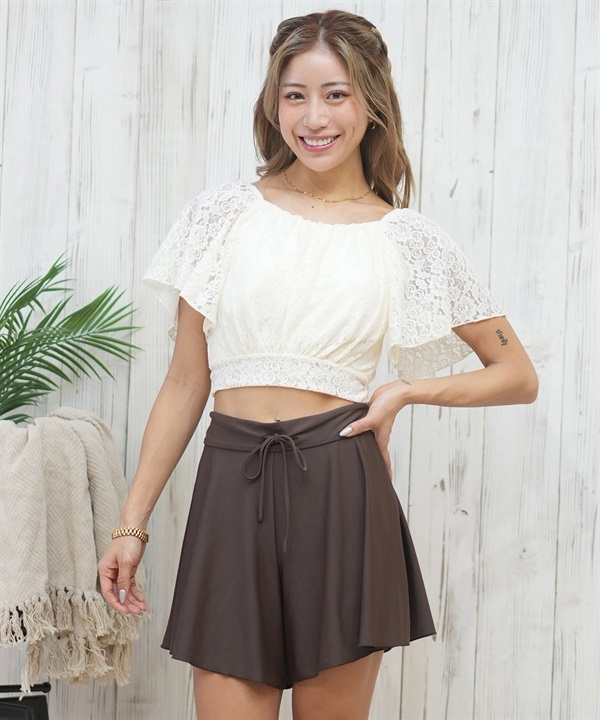Beach Queen ビーチクイーン  3点セット ジャガード 水着 レディース 403570