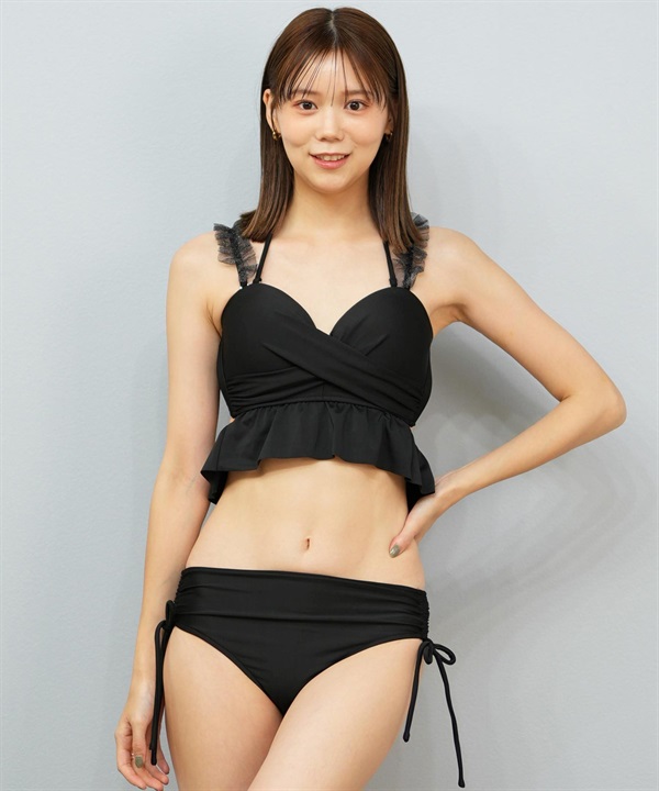 Beach Queen ビーチクイーン 水着 ビキニ レディース ラメチュール フリルツイスト 403080