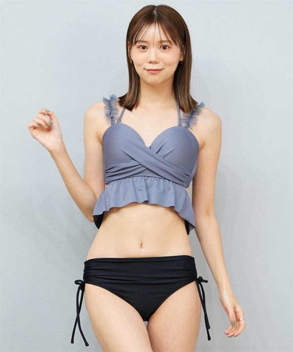 Beach Queen ビーチクイーン 水着 ビキニ レディース ラメチュール フリルツイスト 403080