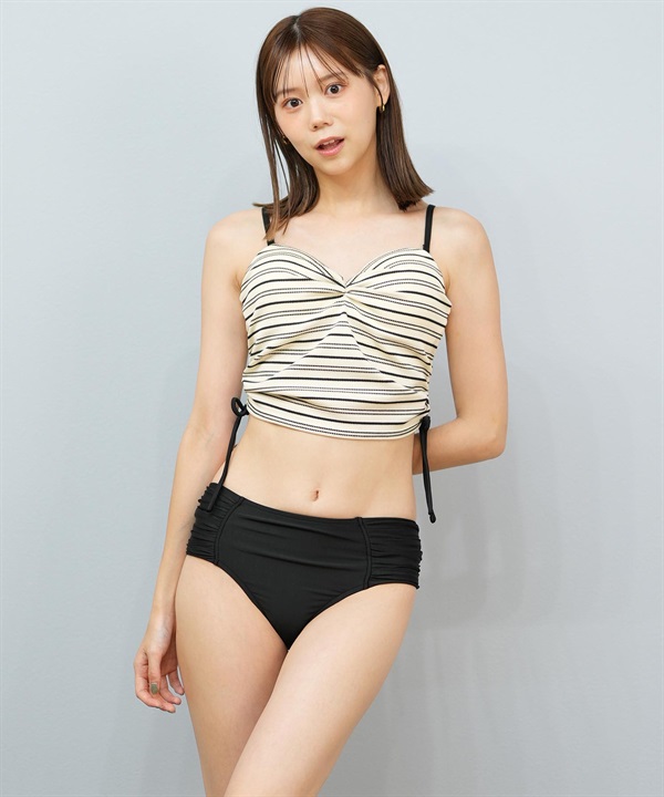 Beach Queen ビーチクイーン 水着 ビキニ レディース ワッフル生地 ボーダー柄 403100