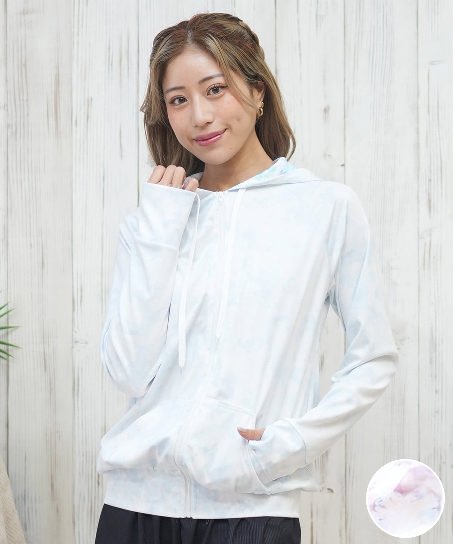 SHINページ Beach Queen ビーチクイーン 長袖ラッシュガード レディース UVカット