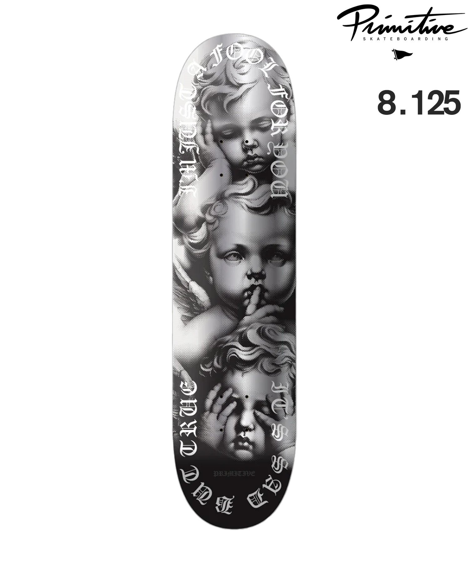 PRIMITIVE プリミティブ スケートボード デッキ 8.125inch DEDICATION TEAM ムラサキスポーツ(ONE-8.12inch)