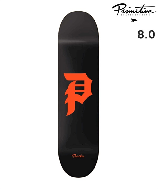 PRIMITIVE プリミティブ スケートボード デッキ 8.0,8.12inch DIRTY P CORE ムラサキスポーツ