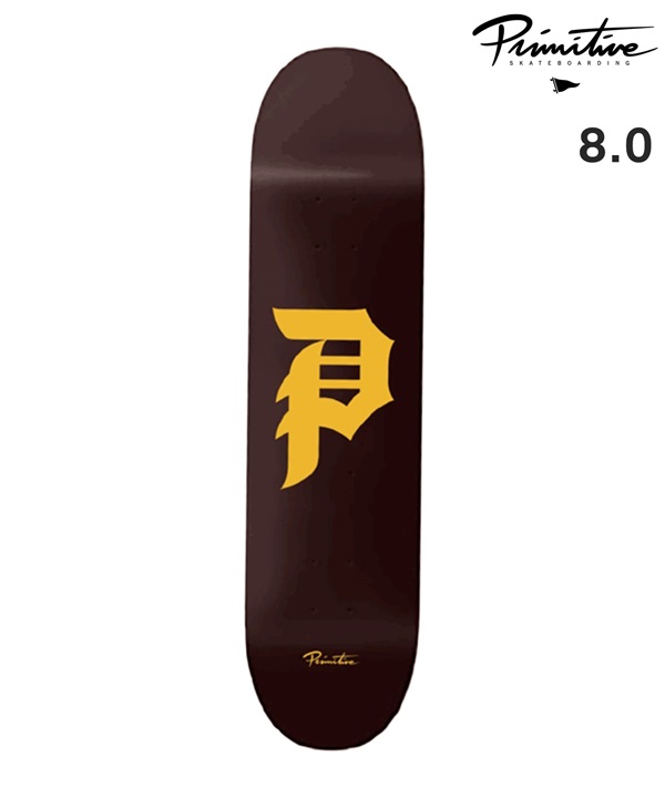 PRIMITIVE プリミティブ スケートボード デッキ 8.0,8.12inch DIRTY P CORE ムラサキスポーツ