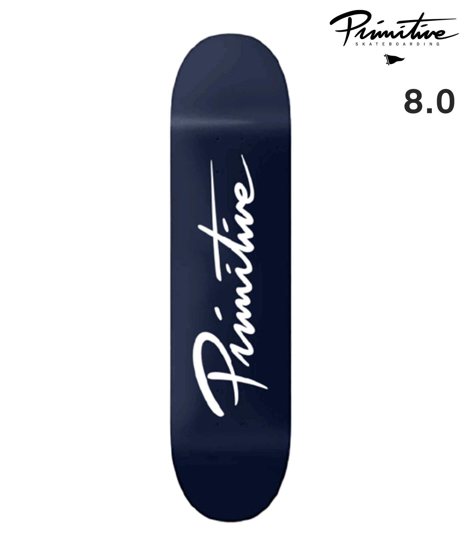 PRIMITIVE プリミティブ スケートボード デッキ 8.0,inch NUEVO SCRIPT ムラサキスポーツ(NVY-8inch)