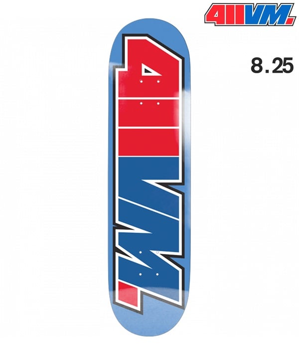 411 フォーワンワン スケートボード デッキ 8.25inch 411 LOGODECK ムラサキスポーツ