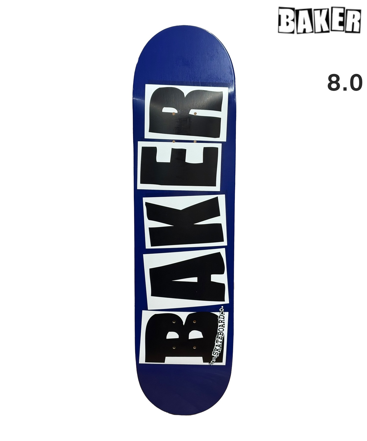 台湾製無地黒デッキテープ付き BAKER ベーカースケートボード 8.0