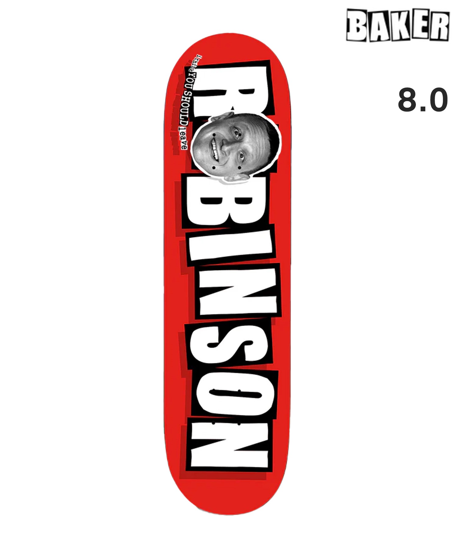 BAKER ベーカー スケートボード デッキ 8.0inch TIM ROBINSON BRAND LOGO DECK ムラサキスポーツ