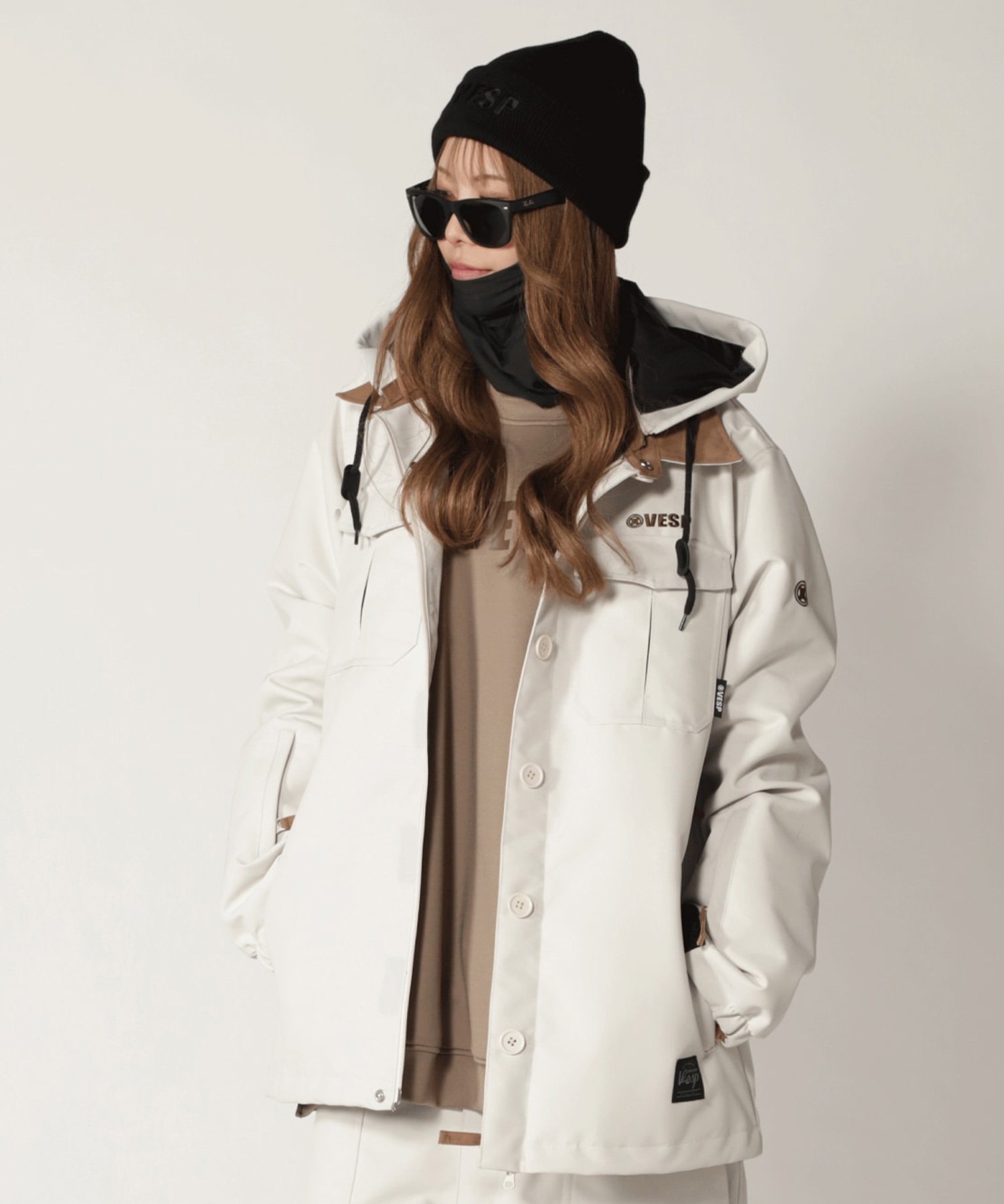 【2526】VESP べスプ スノーボード ウェア ジャケット ユニセックス VPMJ1064 ムラサキスポーツ 25-26モデル LL F6(IV-S)