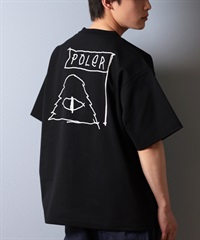 POLER ポーラー 水着 ラッシュガード 半袖 Tシャツ メンズ バックプリント 水陸両用 UVカット 259MCV0021 ムラサキスポーツ限定