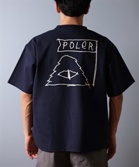 POLER ポーラー 水着 ラッシュガード 半袖 Tシャツ メンズ バックプリント 水陸両用 UVカット 259MCV0021 ムラサキスポーツ限定