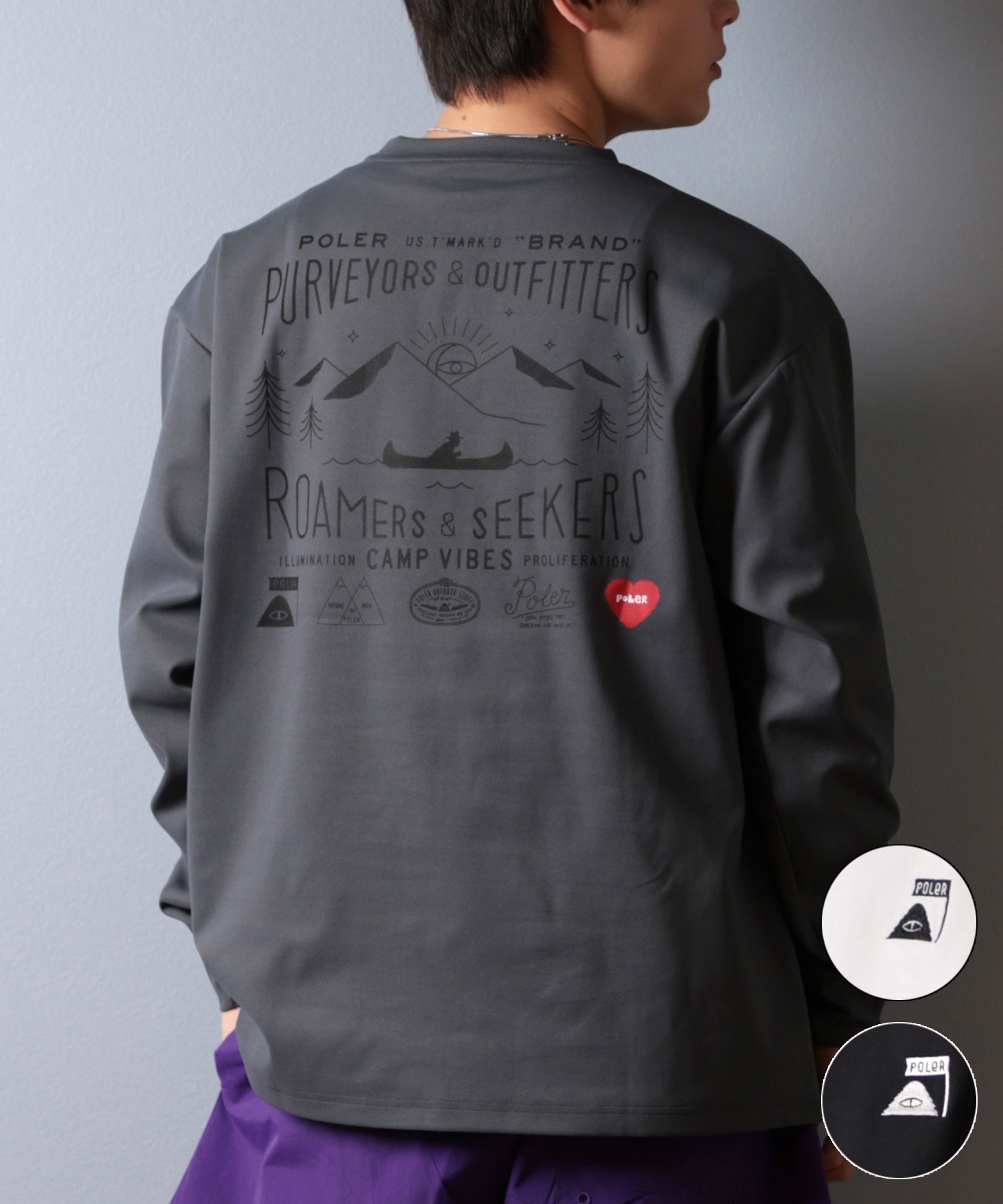POLeR ポーラー 水陸両用 ラッシュガード Tシャツ キャンプ サーフィン POLER ポーラー メンズ 半袖 Tシャツ ラッシュガード 水陸両用