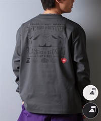 POLER ポーラー 水着 ラッシュガード 長袖 Tシャツ ロンT メンズ バックプリント 水陸両用 UVカット 259MCV0022 ムラサキスポーツ限定