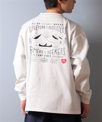 POLER ポーラー 水着 ラッシュガード 長袖 Tシャツ ロンT メンズ バックプリント 水陸両用 UVカット 259MCV0022 ムラサキスポーツ限定