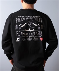 POLER ポーラー 水着 ラッシュガード 長袖 Tシャツ ロンT メンズ バックプリント 水陸両用 UVカット 259MCV0022 ムラサキスポーツ限定