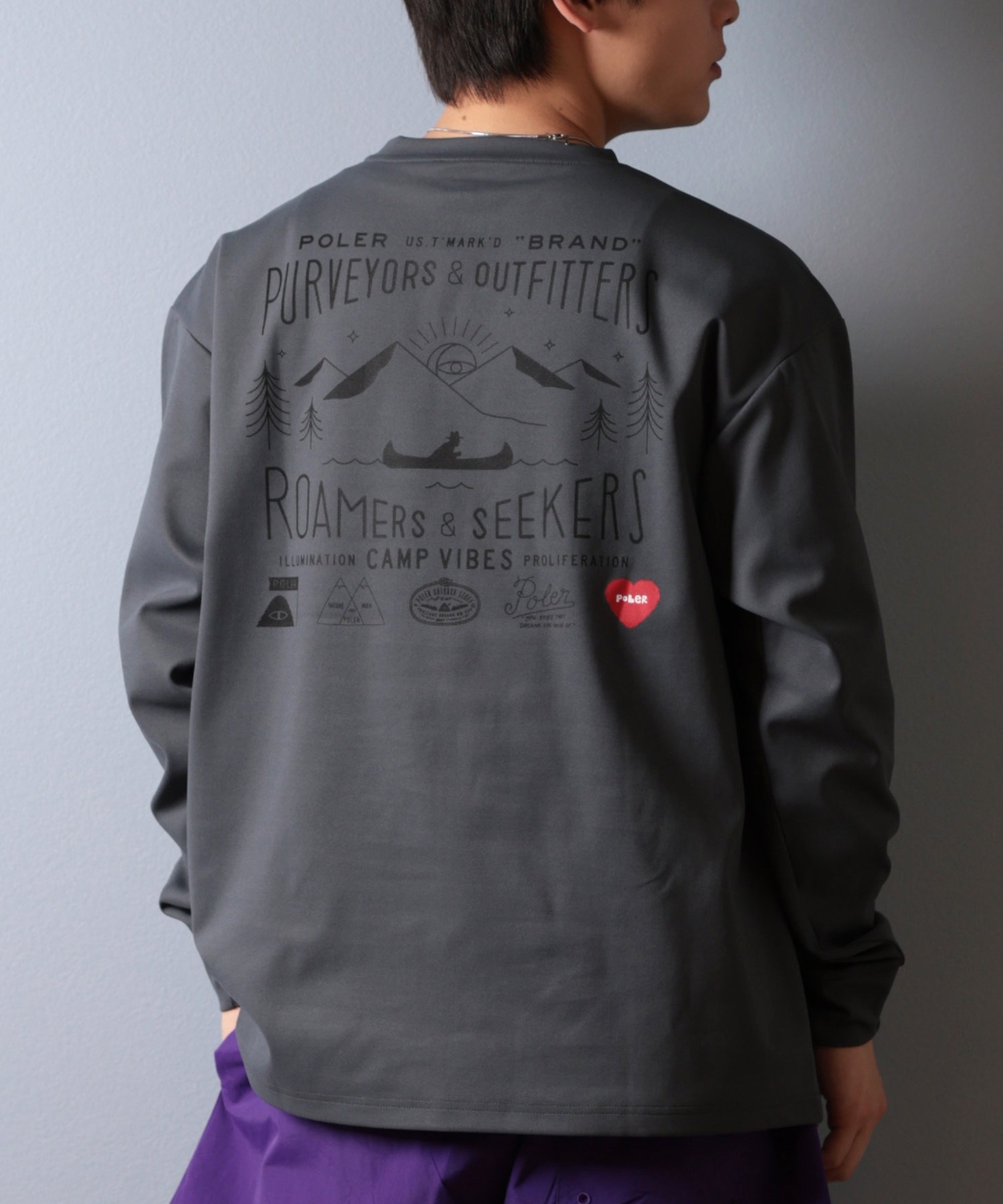POLER ポーラー 水着 ラッシュガード 長袖 Tシャツ ロンT メンズ