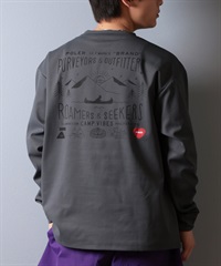 POLER ポーラー 水着 ラッシュガード 長袖 Tシャツ ロンT メンズ バックプリント 水陸両用 UVカット 259MCV0022 ムラサキスポーツ限定