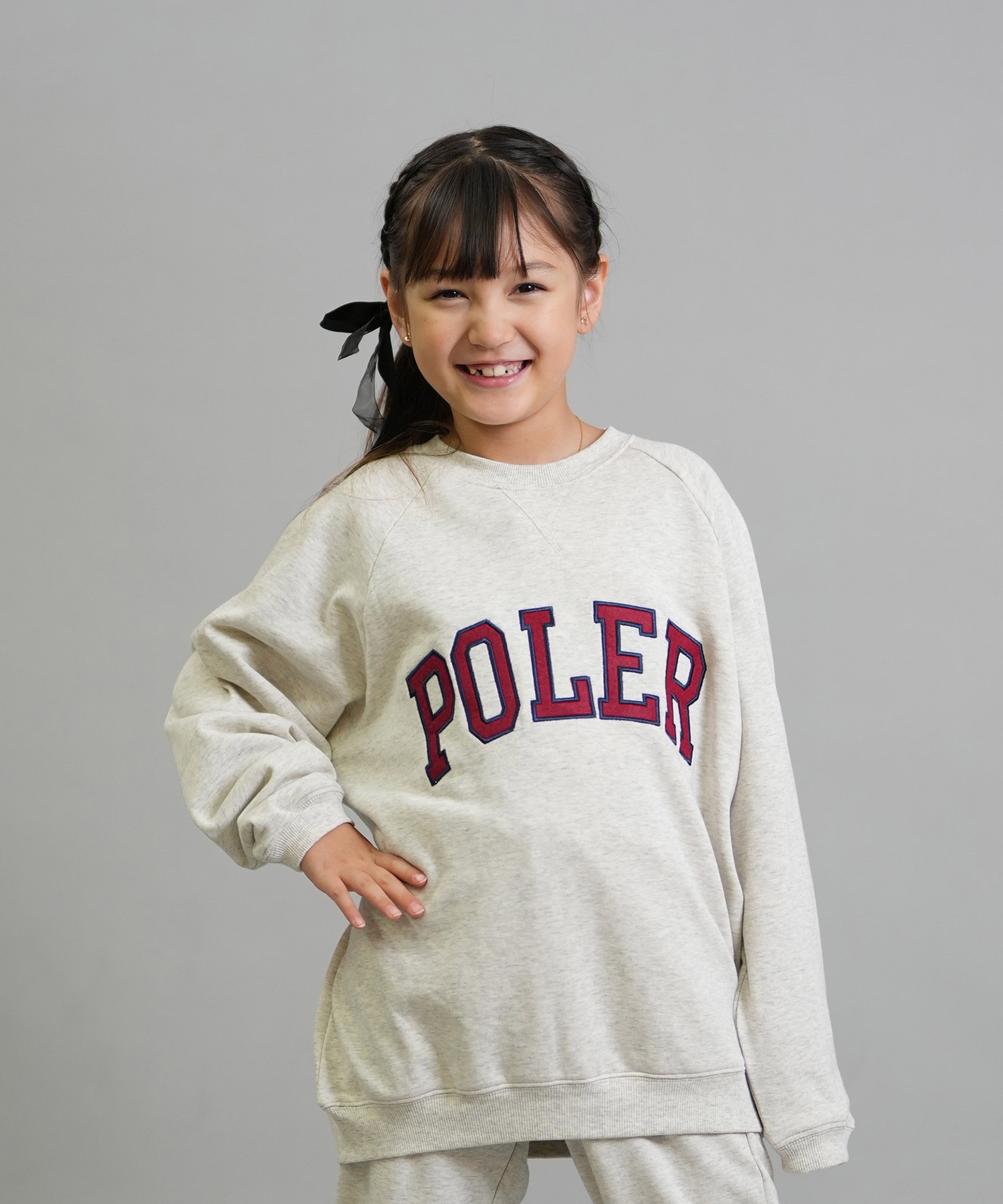 POLER ポーラー トレーナー スウェット キッズ ジュニア 子供 クルー