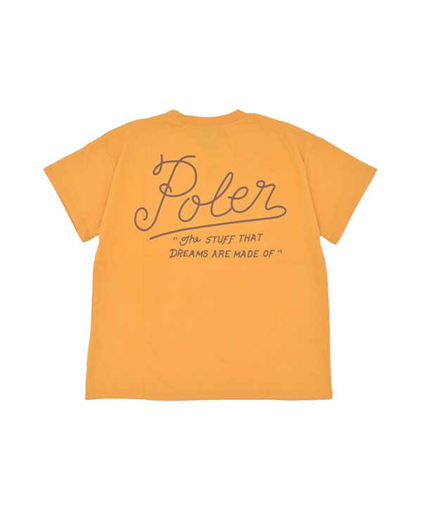 POLER ポーラー 半袖 Tシャツ キッズ ジュニア 子供 バックプリント DREAMS KIDS TEE 259MCV0028