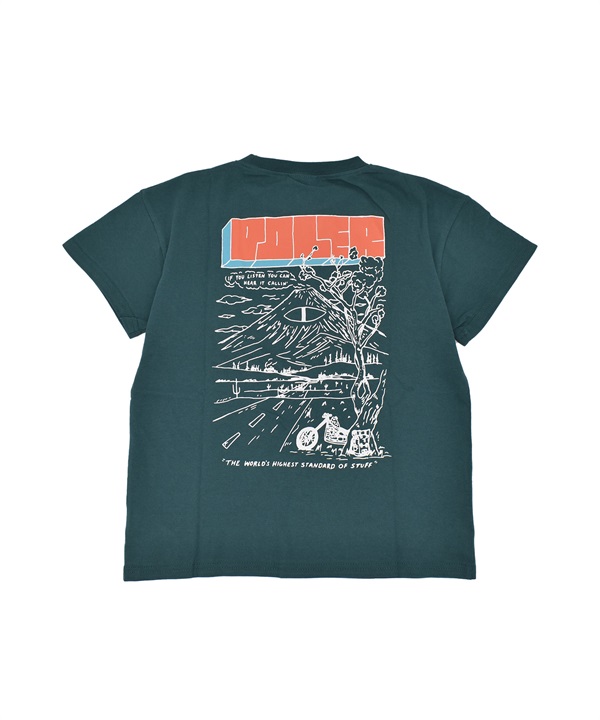POLER ポーラー 半袖 Tシャツ キッズ ジュニア 子供 バックプリント HEAR IT CALLIN KIDS TEE 259MCV0029