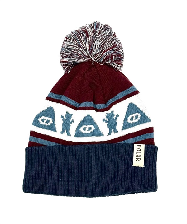 POLER ポーラー × GRIZZLY グリズリー ニット帽 ビーニー 帽子 コラボレーション BEAR BEANI 253MCV0182