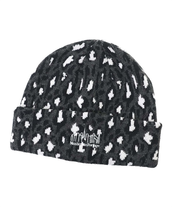 Manhattan Portage マンハッタンポーテージ ニット帽 ビーニー ニットキャップ LEOPARD JACQUARD KNIT WATCH MP351