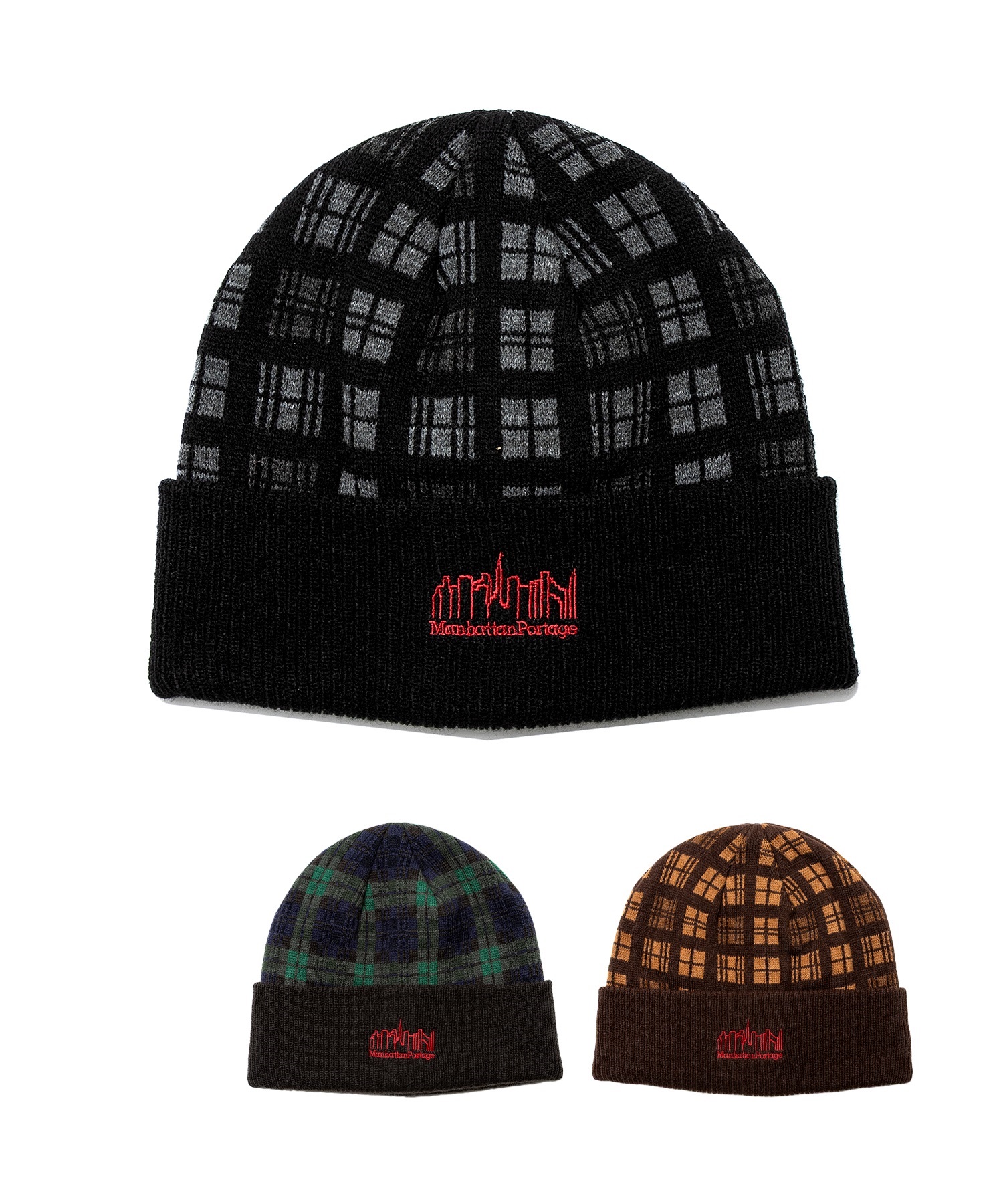 Manhattan Portage マンハッタンポーテージ ビーニー チェック柄